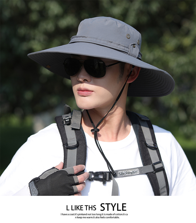 Men’s outdoor waterproof sunblock hat