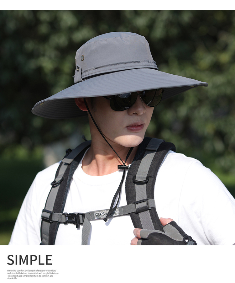 Men’s outdoor waterproof sunblock hat