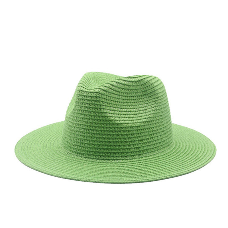 Men’s straw hat Black ribbon Panama straw top hat