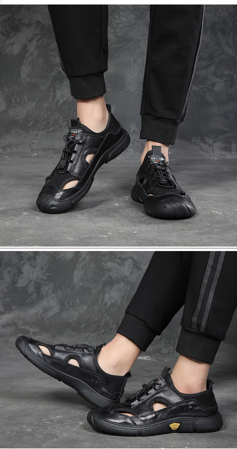 Men’s summer leather crocs