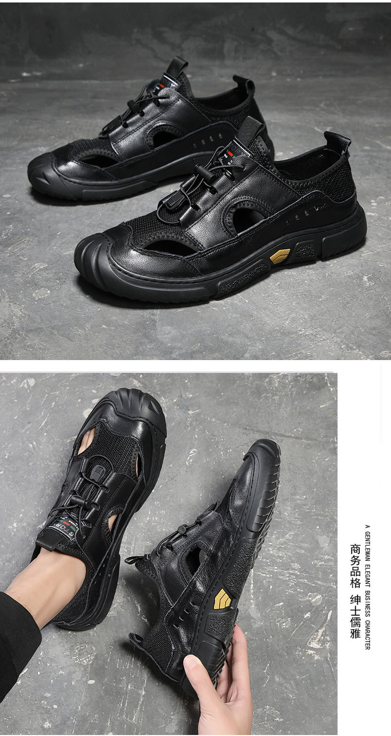 Men’s summer leather crocs