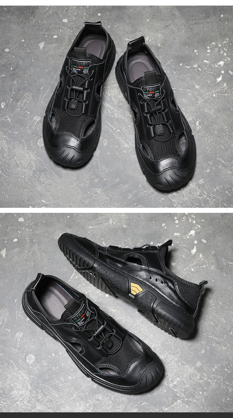 Men’s summer leather crocs