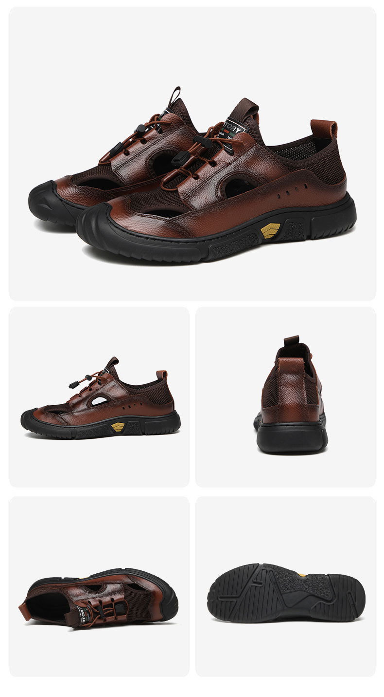 Men’s summer leather crocs