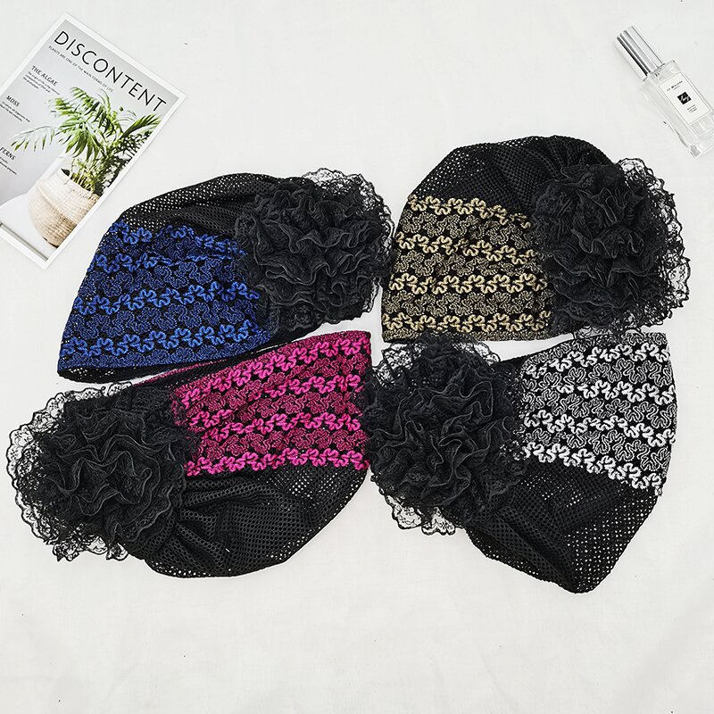 Mesh lace hat