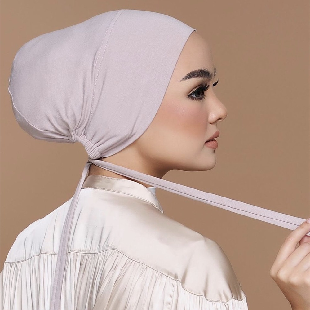 Modal mercerized cotton elastic elastic tie cap