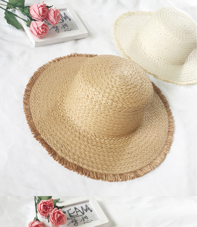 Monochrome lace woolen flat hat sunshade hat