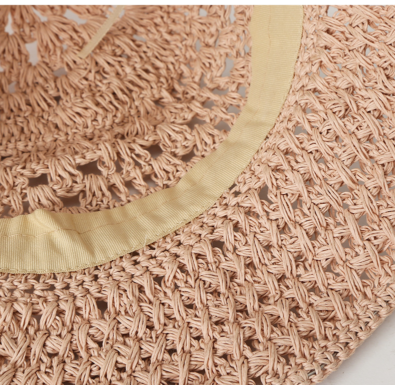 Monofilament hollow breathable braided straw hat