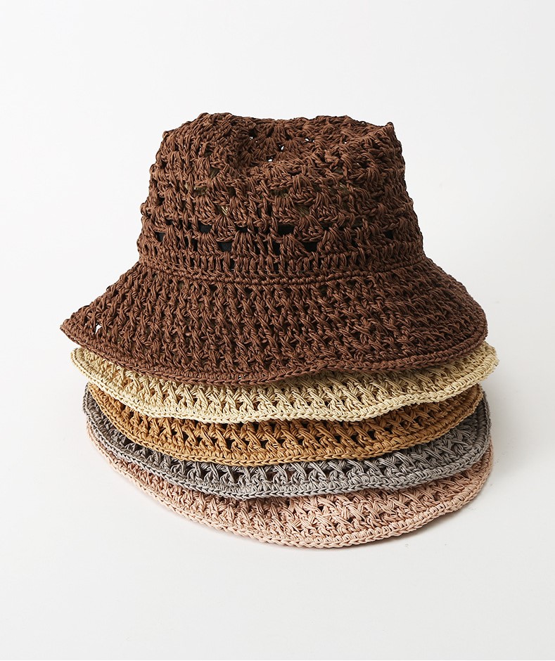 Monofilament hollow breathable braided straw hat