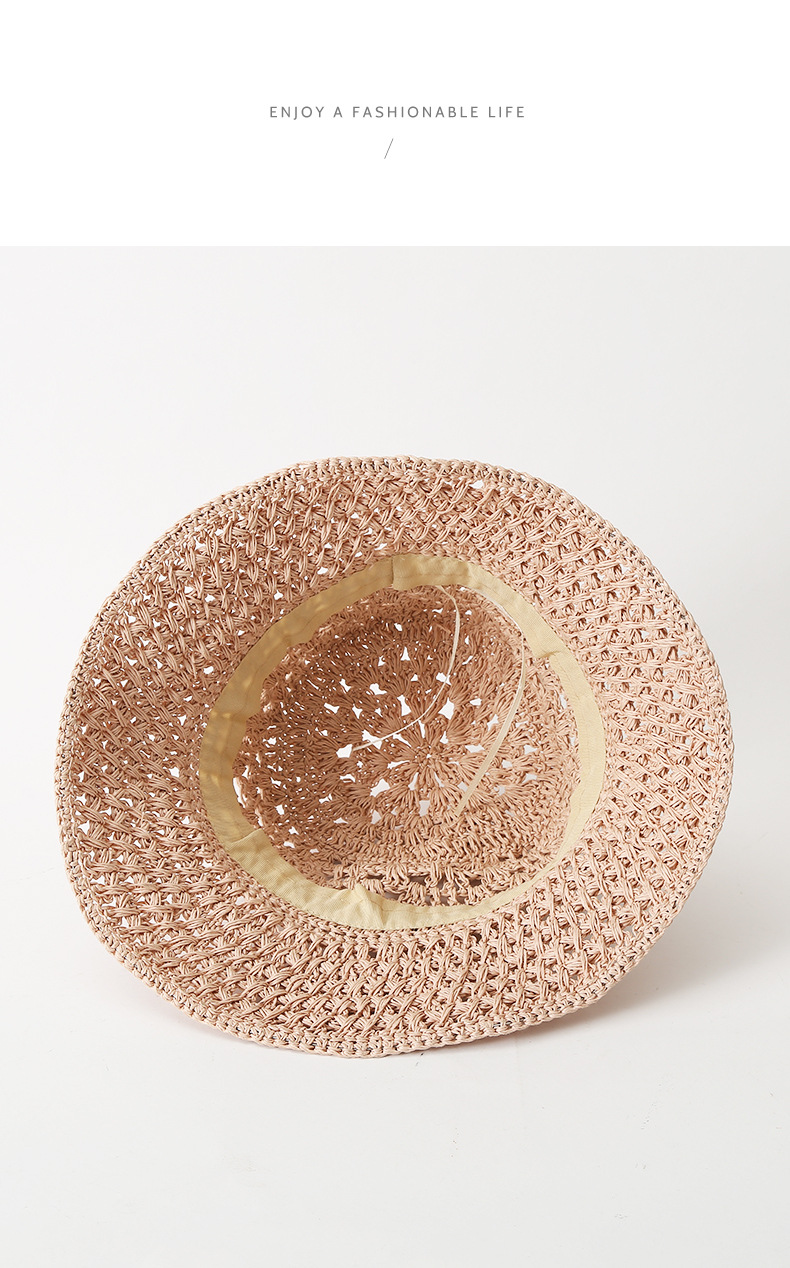 Monofilament hollow breathable braided straw hat