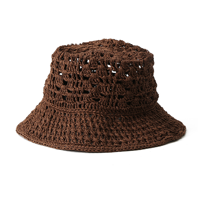 Monofilament hollow breathable braided straw hat