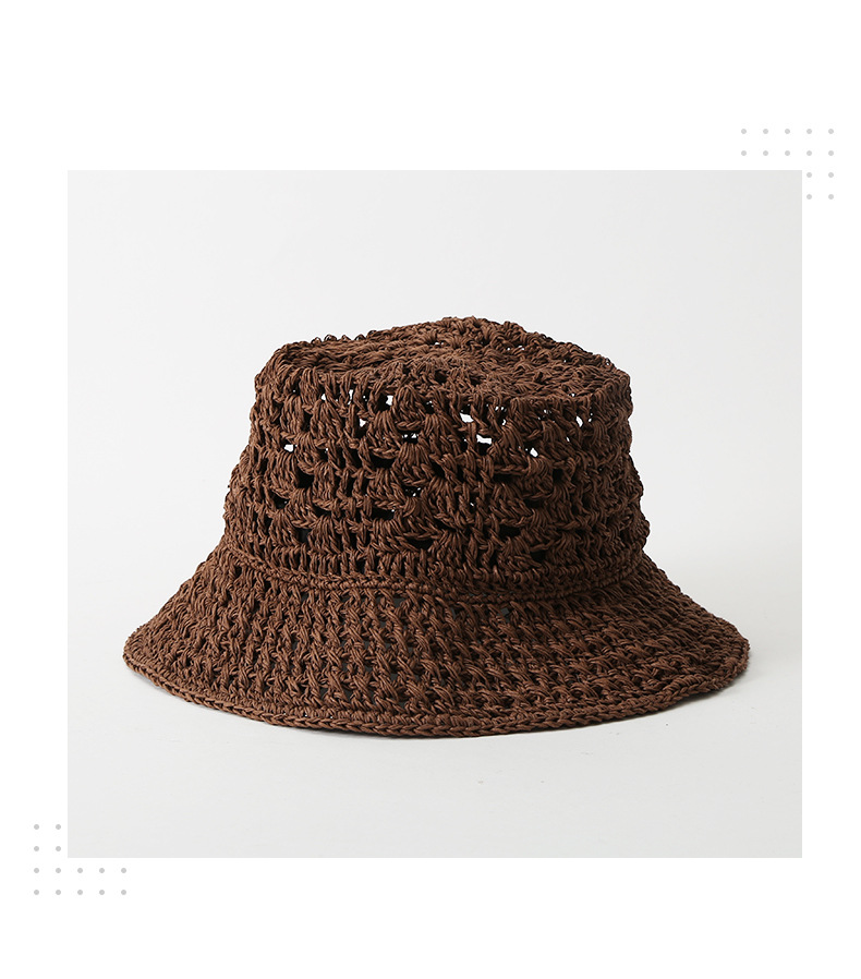 Monofilament hollow breathable braided straw hat