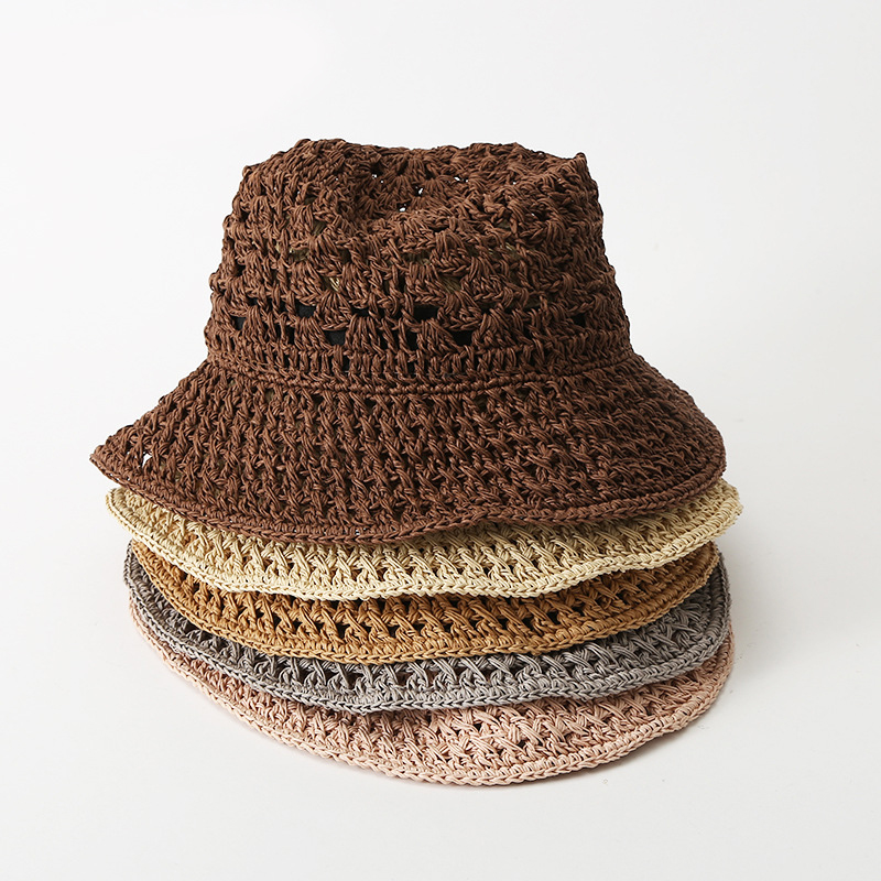 Monofilament hollow breathable braided straw hat