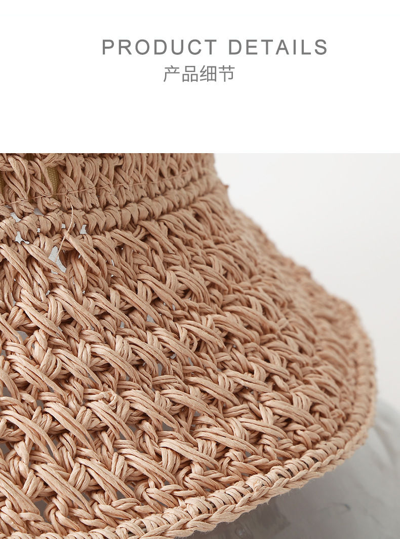 Monofilament hollow breathable braided straw hat