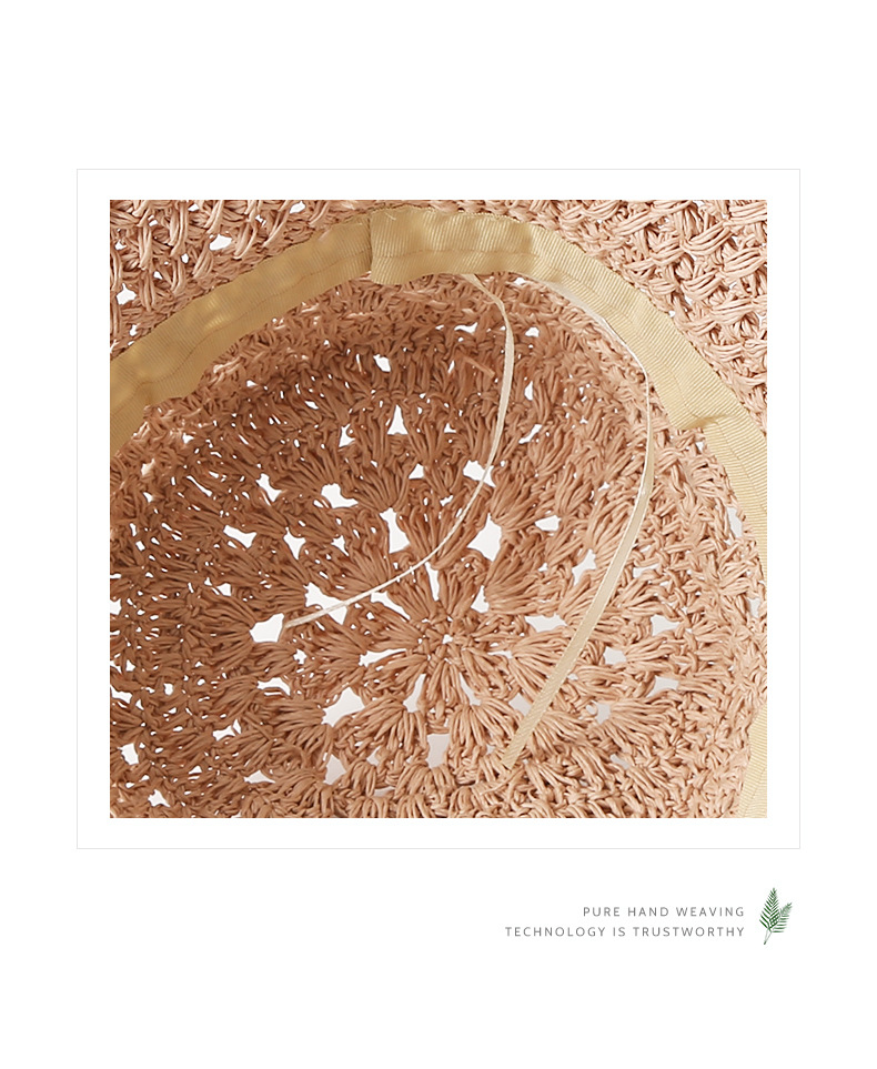 Monofilament hollow breathable braided straw hat