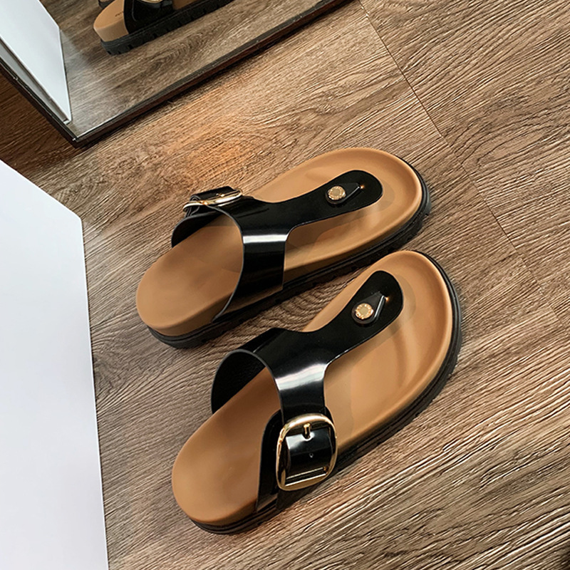 Mori leather vintage cork flat Birkenstock sandals