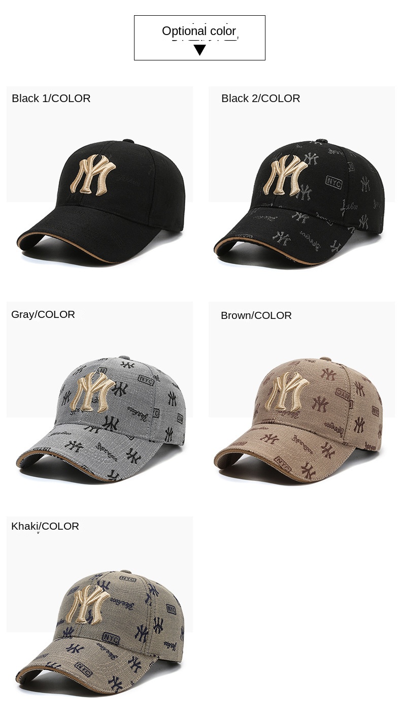 New baseball caps embroidered alphabet caps