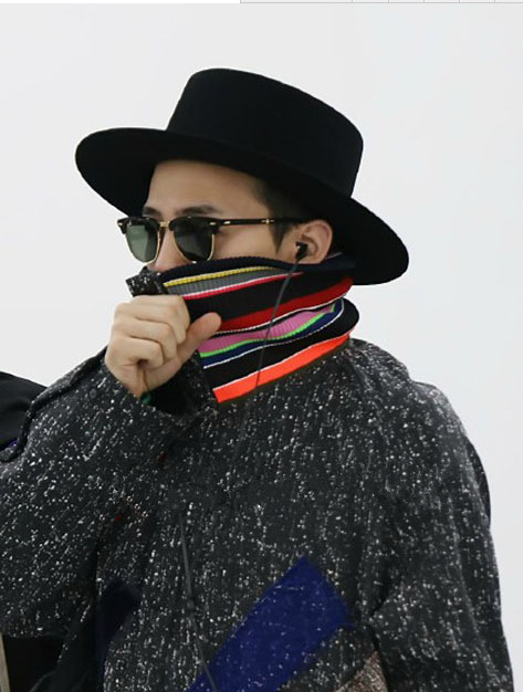 New big brim top hat Retro British flat top flat brim woolen hat for men and women