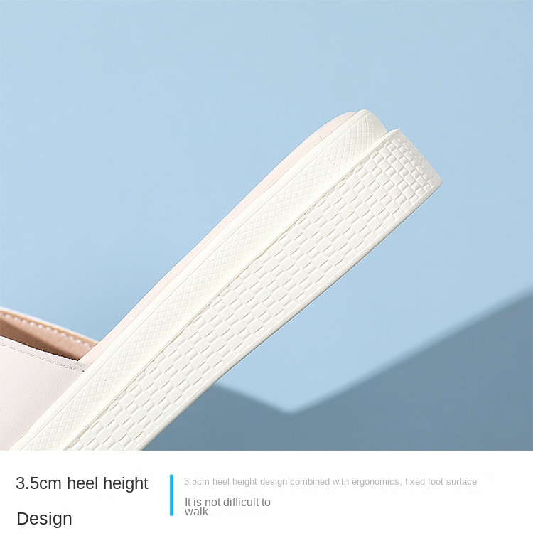 New bow one-line soft-soled slippers