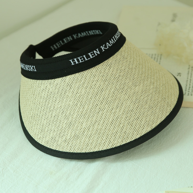 New bow straw hat with big brim