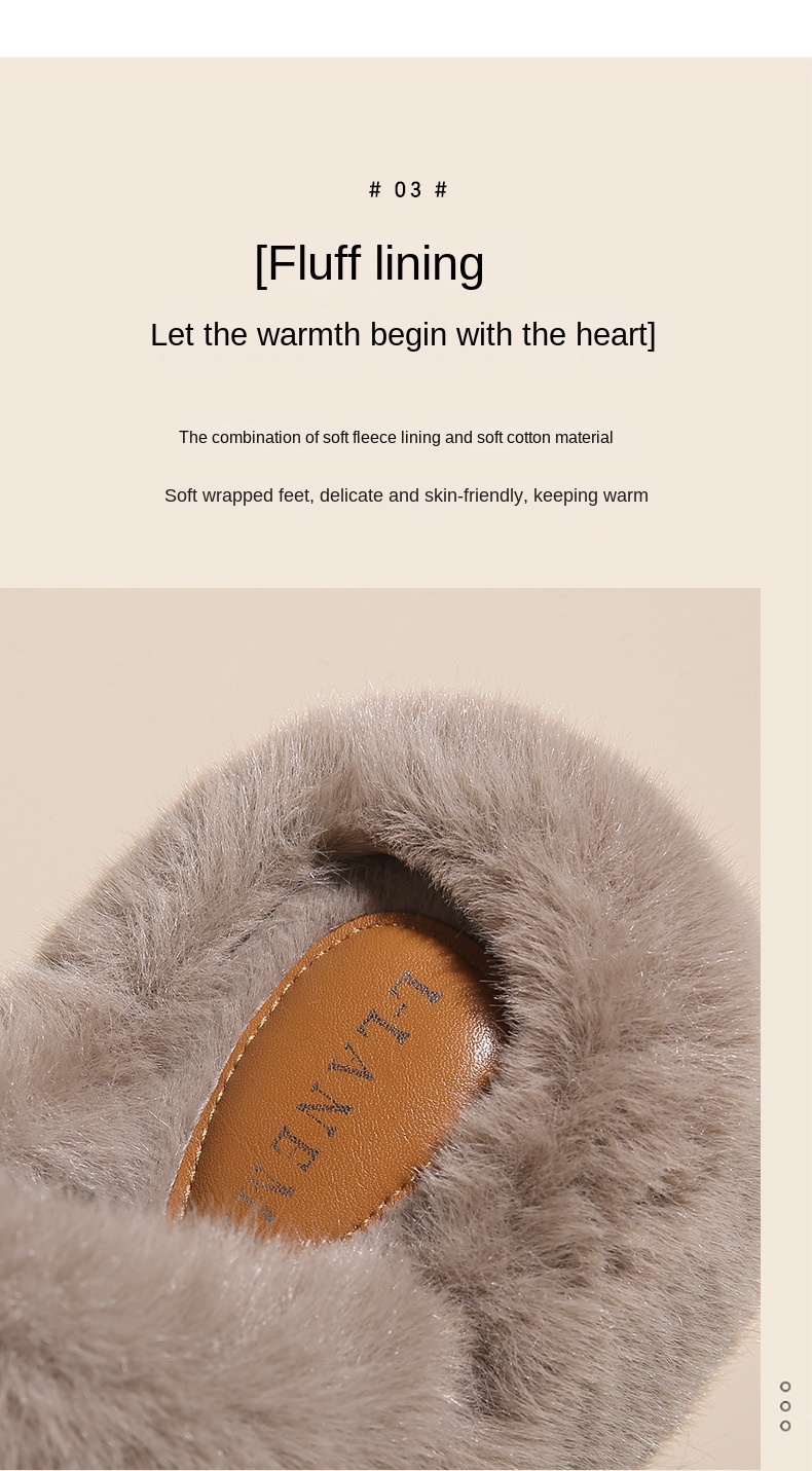 New classic solid color thick 6CM fluffy slippers
