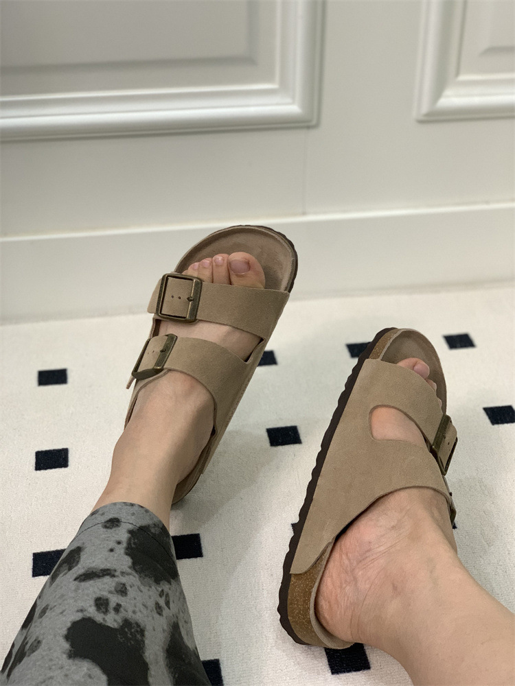 New cowhide cork Birkenstock tow