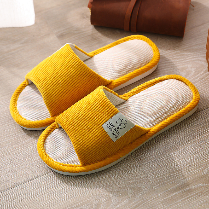 New home linen slippers