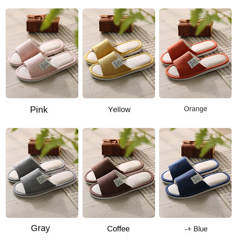 New home linen slippers