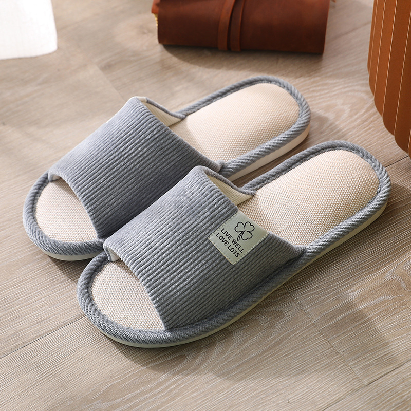 New home linen slippers
