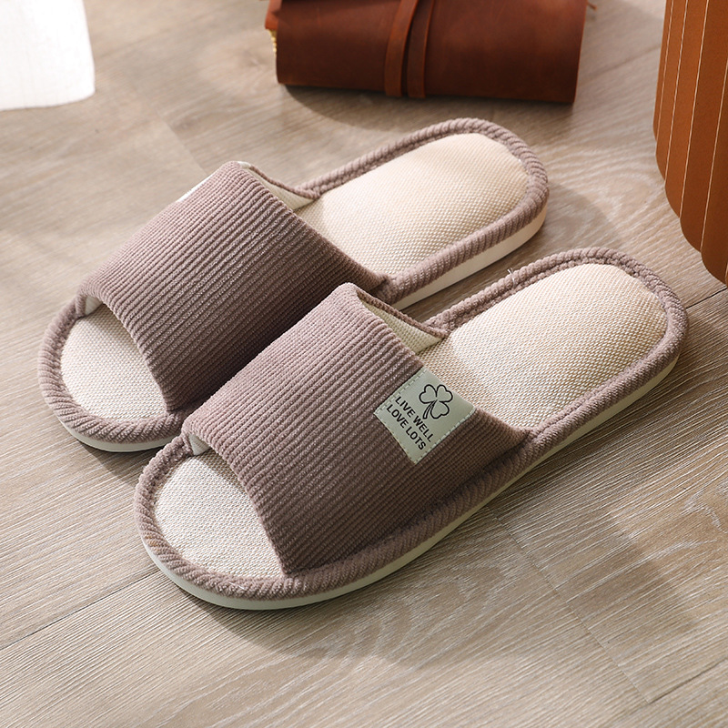 New home linen slippers