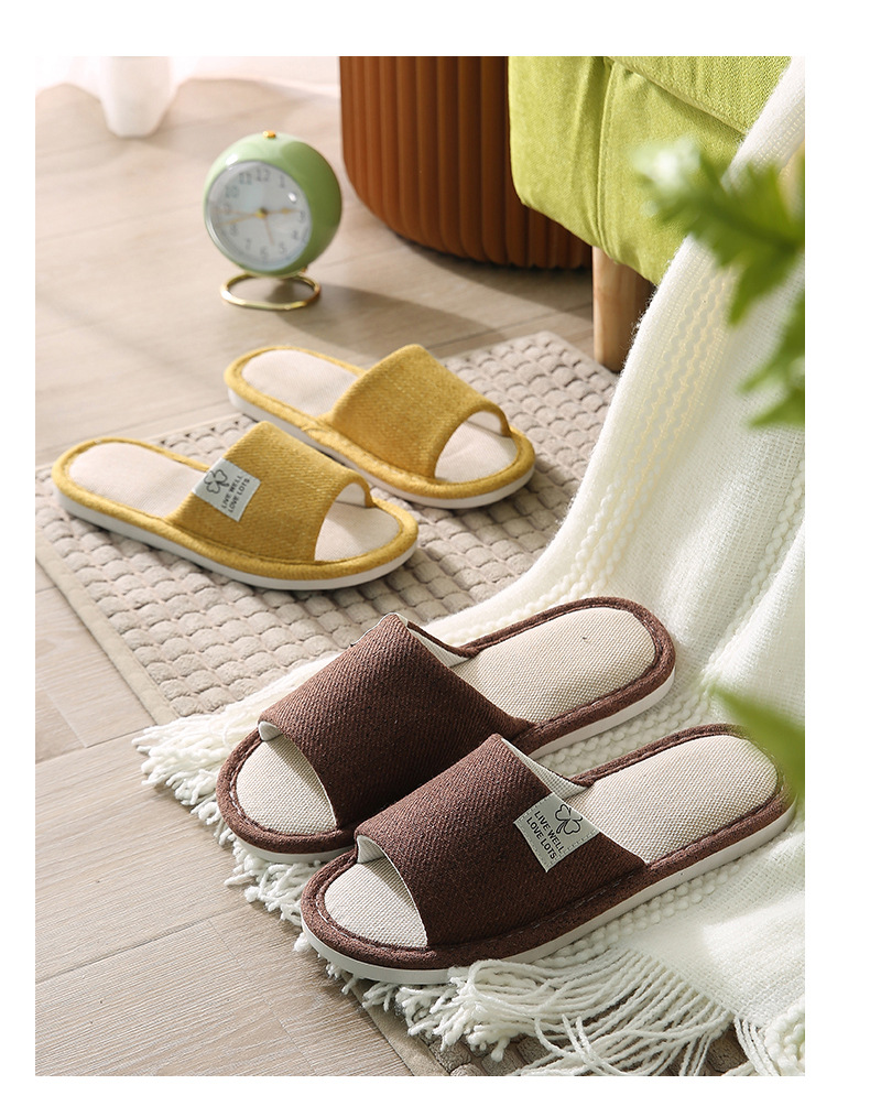 New home linen slippers
