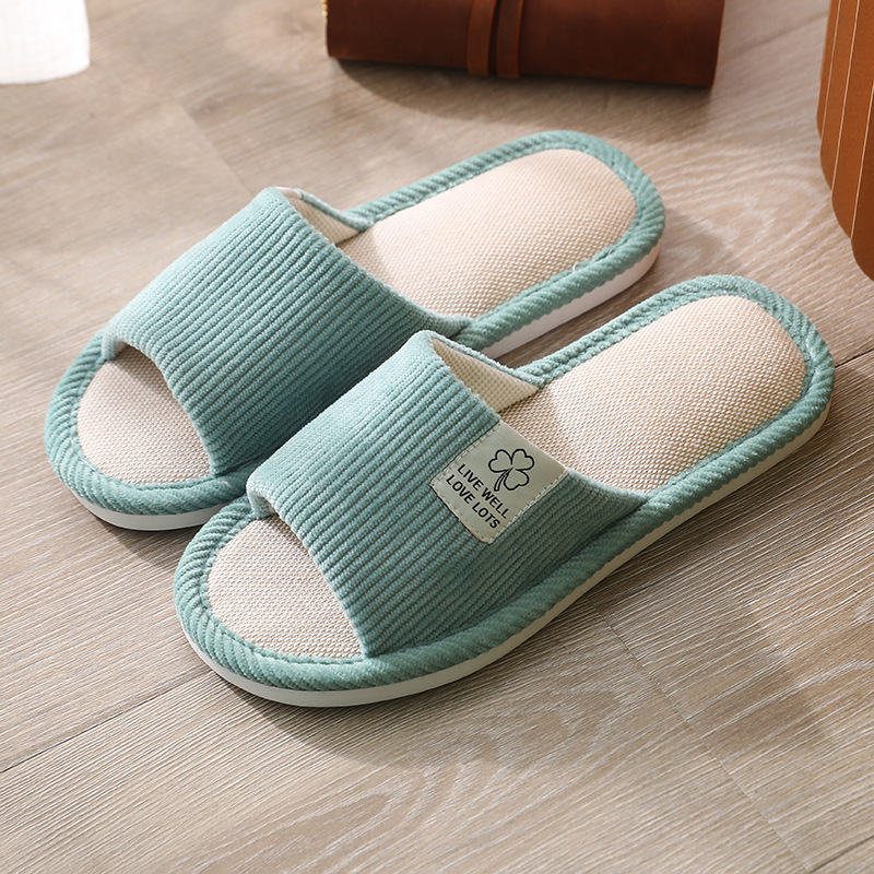 New home linen slippers