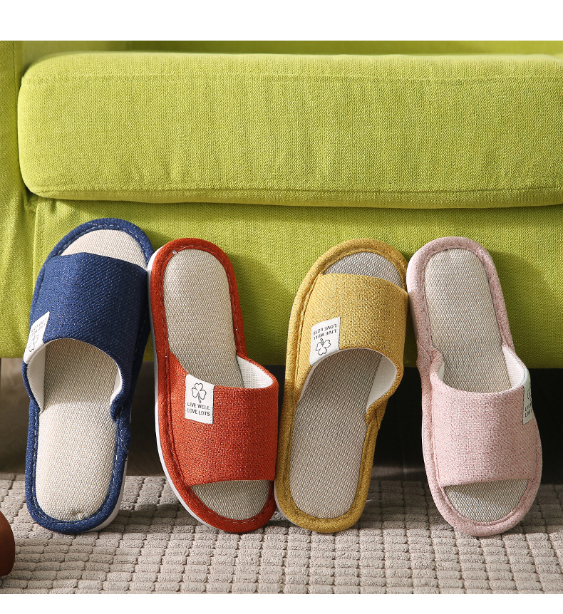 New home linen slippers