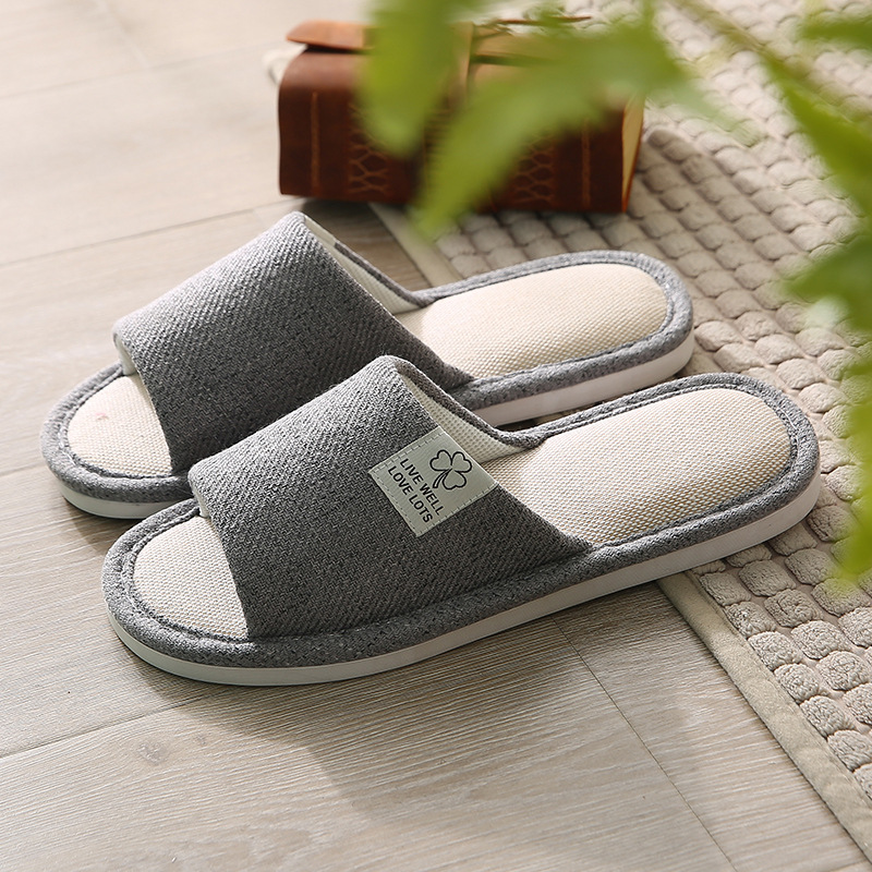 New home linen slippers
