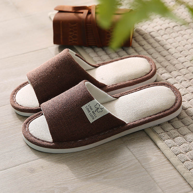 New home linen slippers