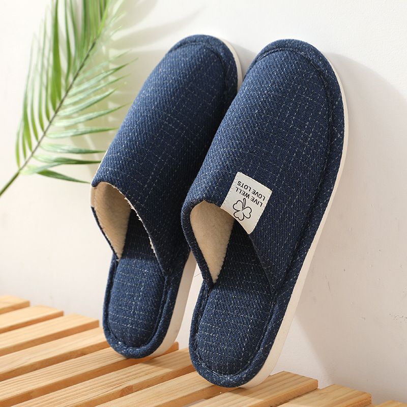 New home linen slippers