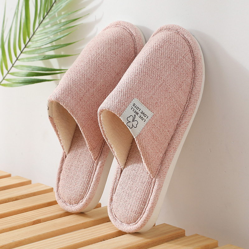 New home linen slippers
