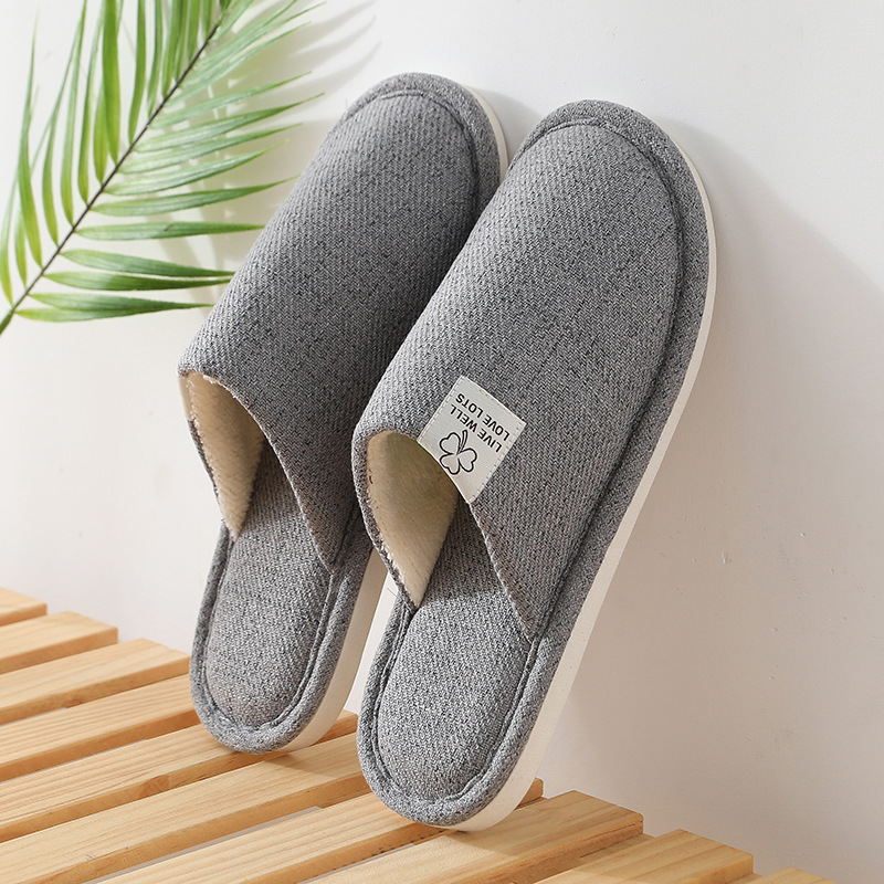 New home linen slippers