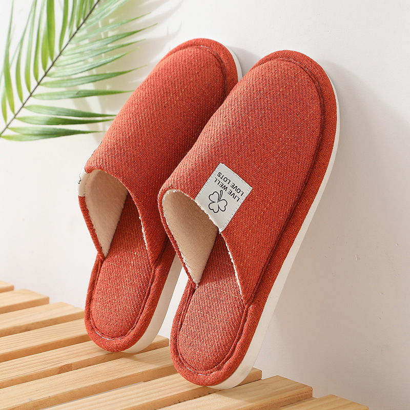 New home linen slippers