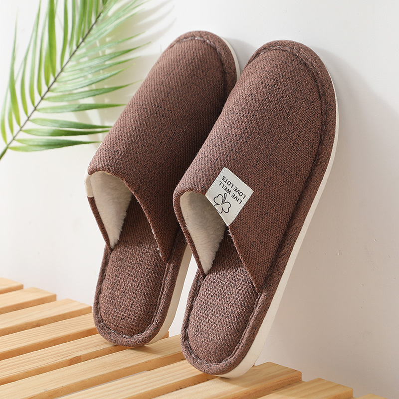 New home linen slippers