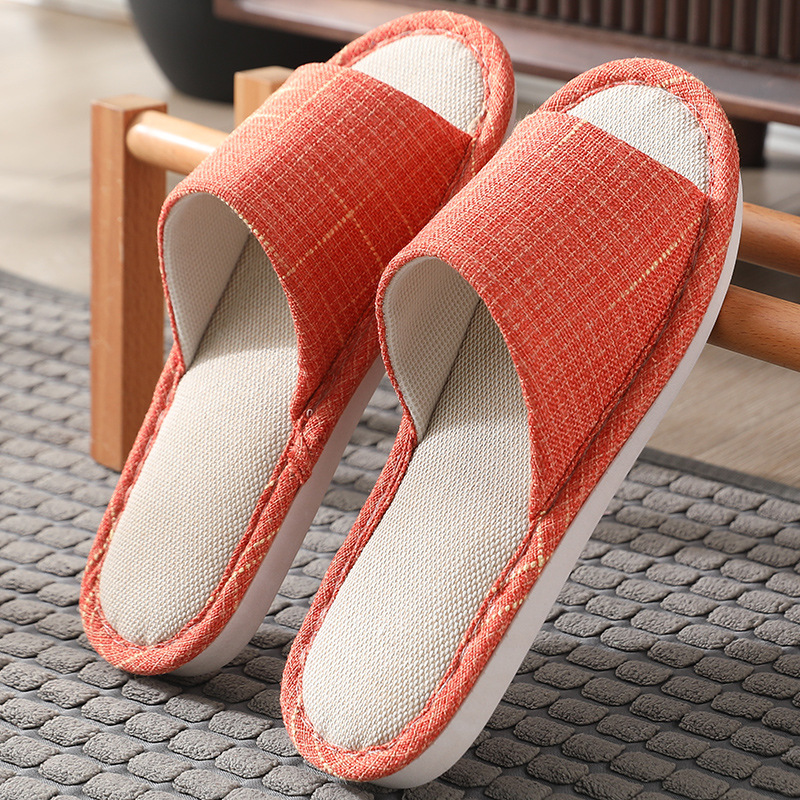 New home linen slippers