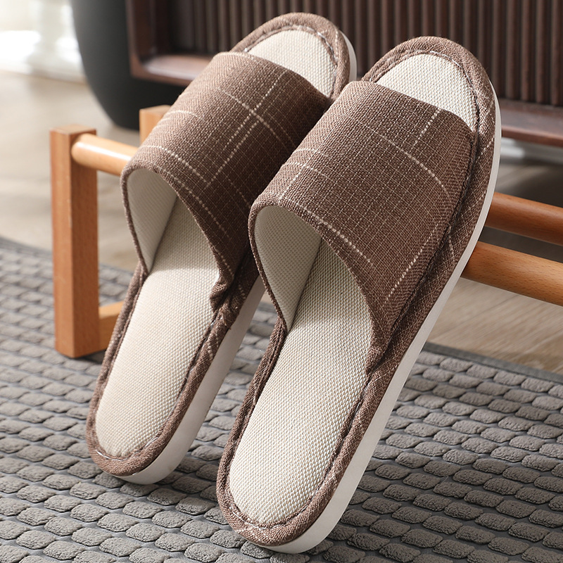 New home linen slippers