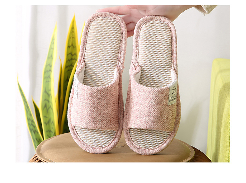 New home linen slippers