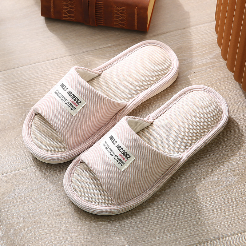 New home linen slippers