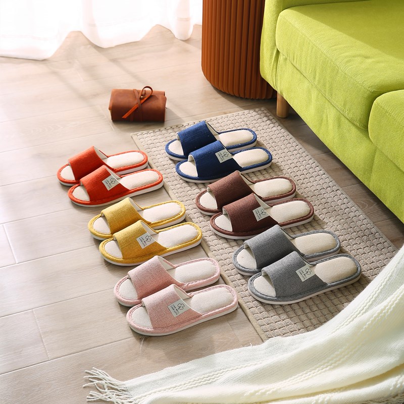 New home linen slippers