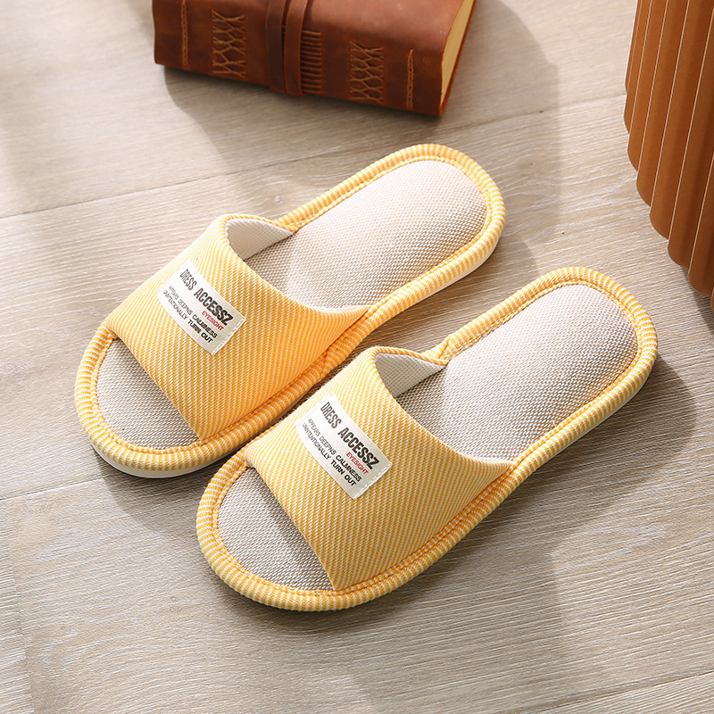 New home linen slippers