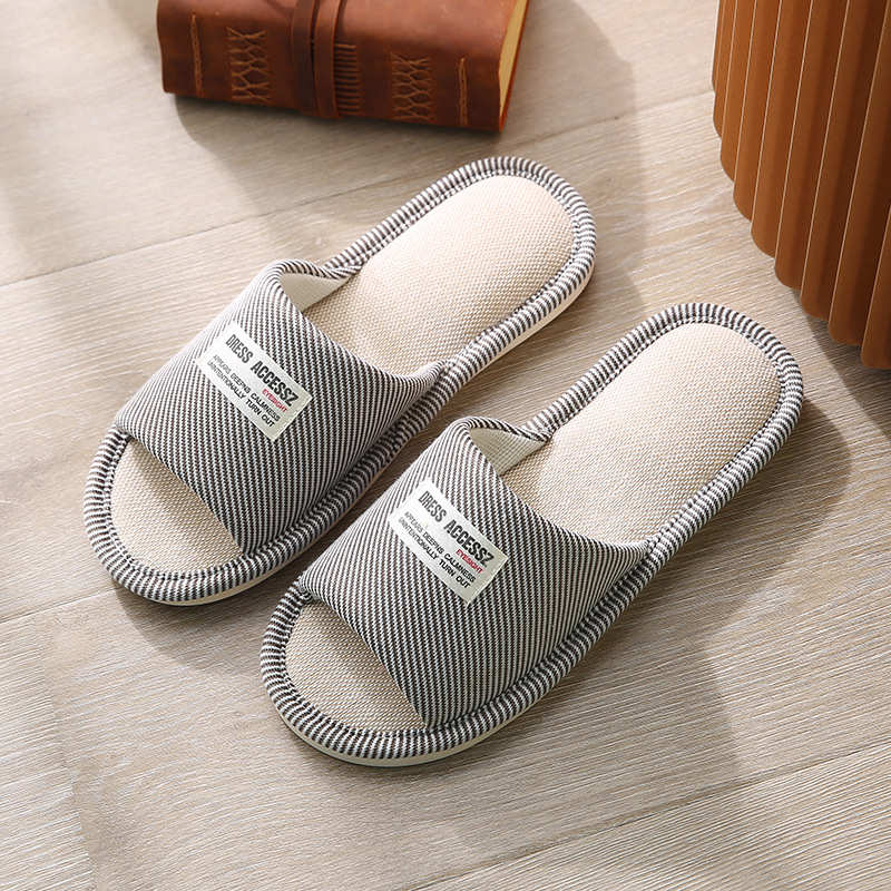 New home linen slippers