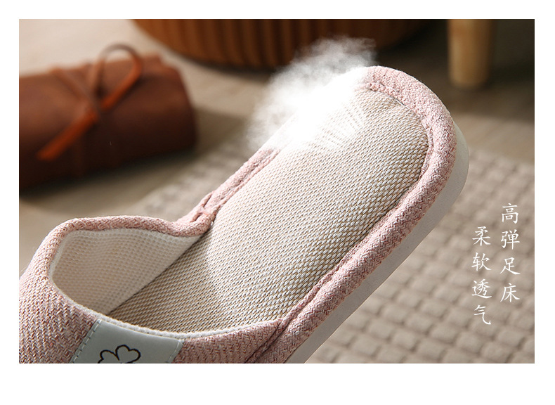 New home linen slippers