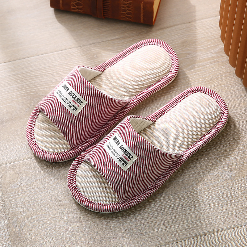 New home linen slippers