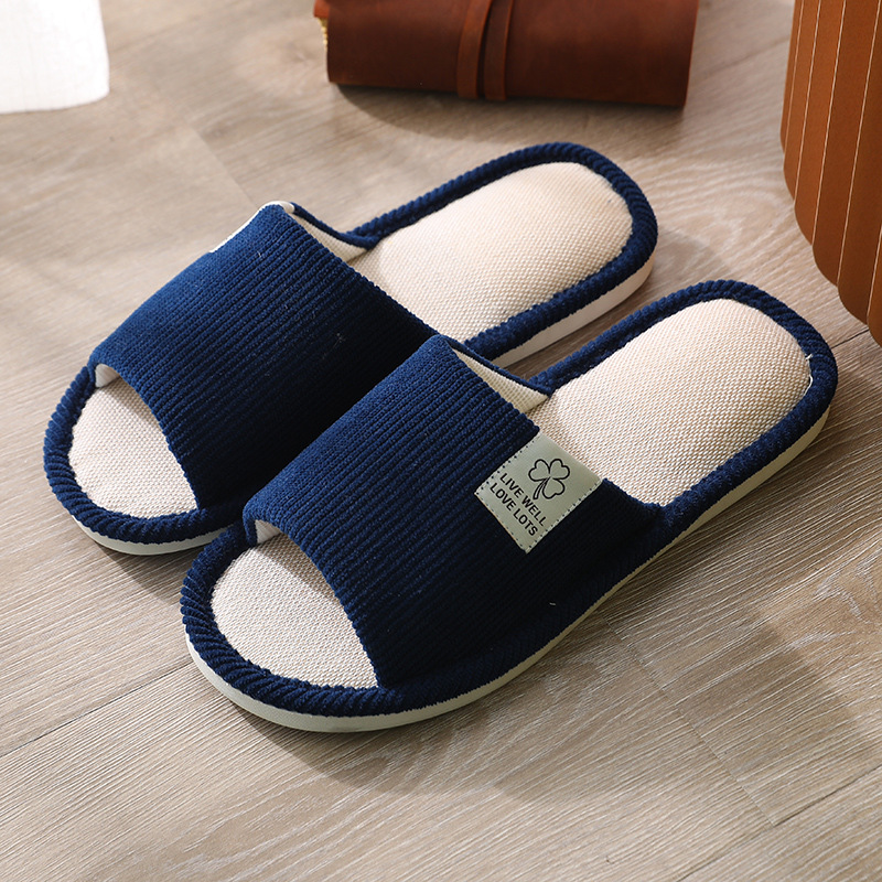 New home linen slippers