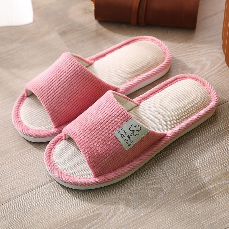 New home linen slippers